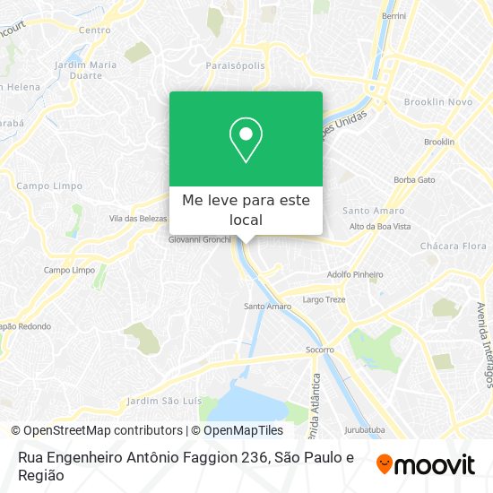 Rua Engenheiro Antônio Faggion 236 mapa