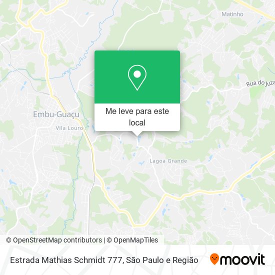 Estrada Mathias Schmidt 777 mapa