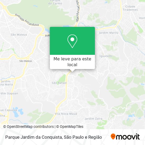 Parque Jardim da Conquista mapa