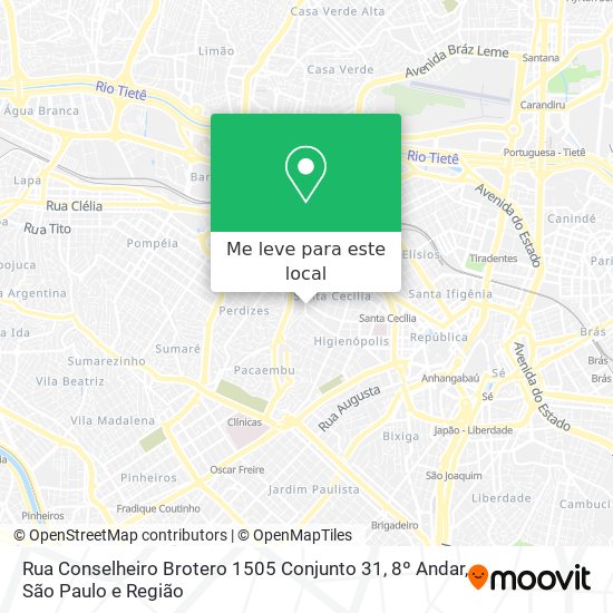 Rua Conselheiro Brotero 1505 Conjunto 31, 8º Andar mapa
