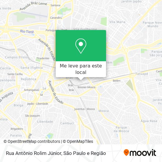 Rua Antônio Rolim Júnior mapa