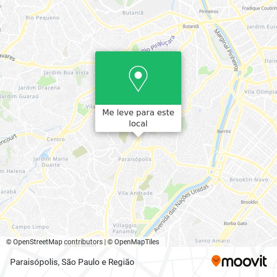 Paraisópolis mapa
