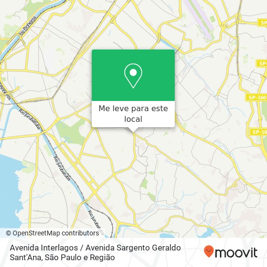 Avenida Interlagos / Avenida Sargento Geraldo Sant'Ana mapa
