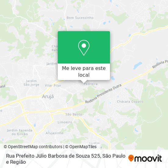 Rua Prefeito Júlio Barbosa de Souza 525 mapa