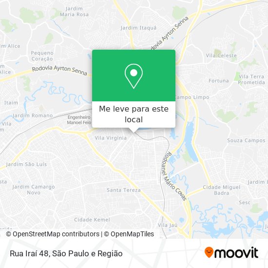 Rua Iraí 48 mapa