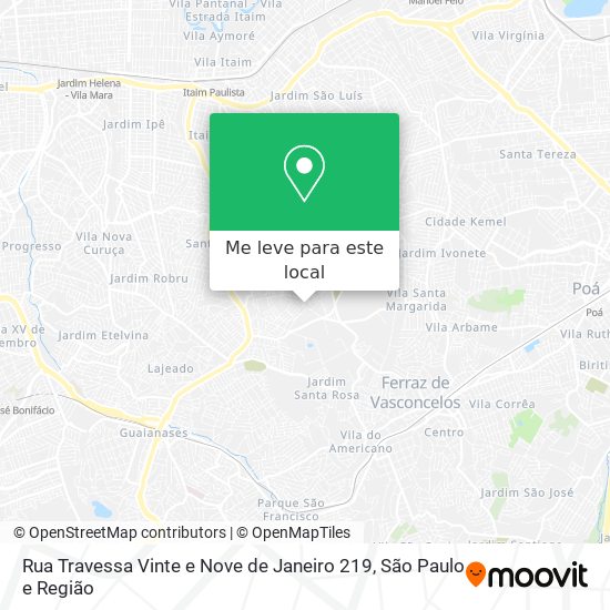 Rua Travessa Vinte e Nove de Janeiro 219 mapa