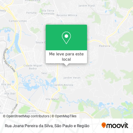 Rua Joana Pereira da Silva mapa