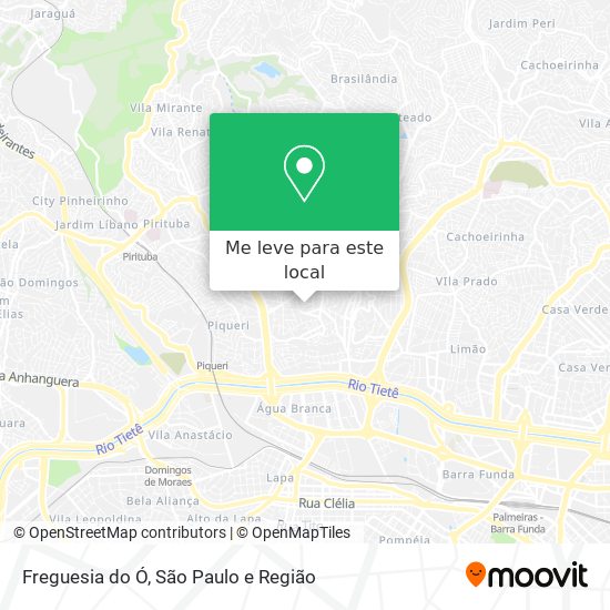 Freguesia do Ó mapa
