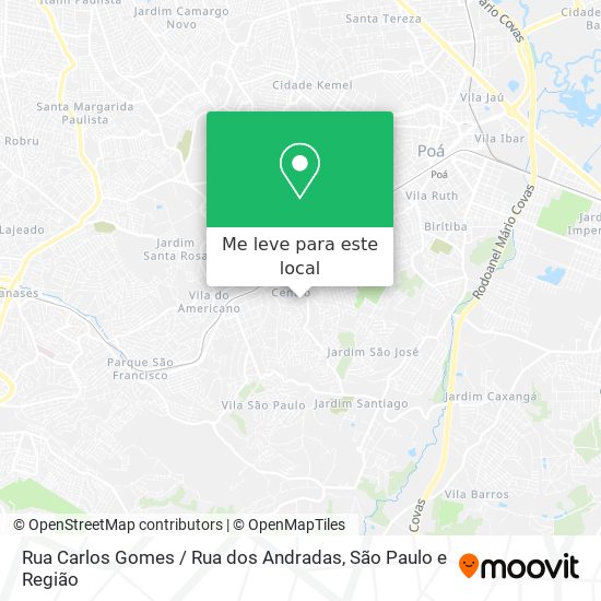 Rua Carlos Gomes / Rua dos Andradas mapa