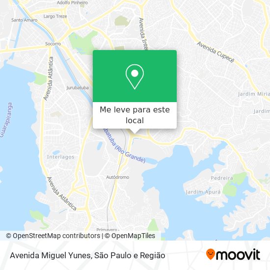 Avenida Miguel Yunes mapa