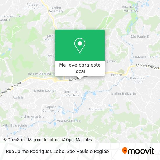 Rua Jaime Rodrigues Lobo mapa