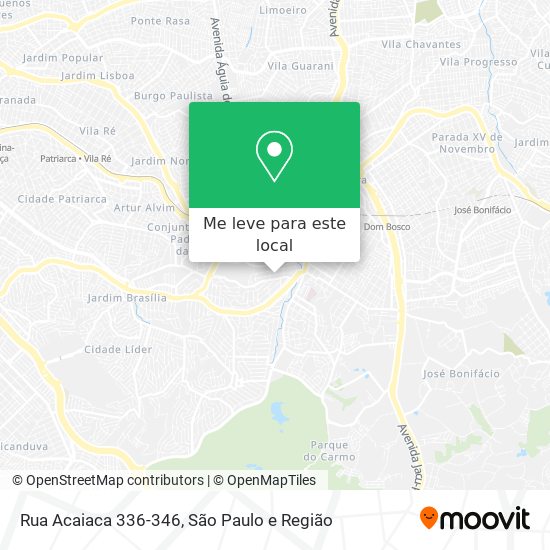 Rua Acaiaca 336-346 mapa