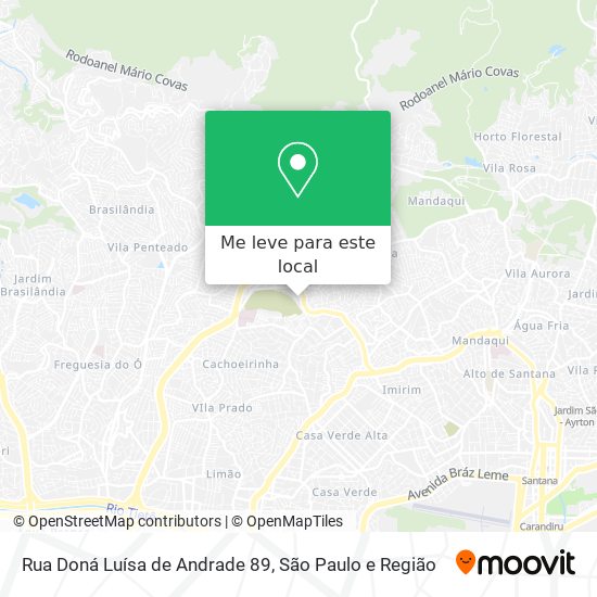 Rua Doná Luísa de Andrade 89 mapa