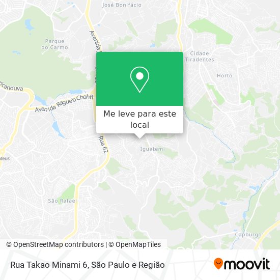 Rua Takao Minami 6 mapa