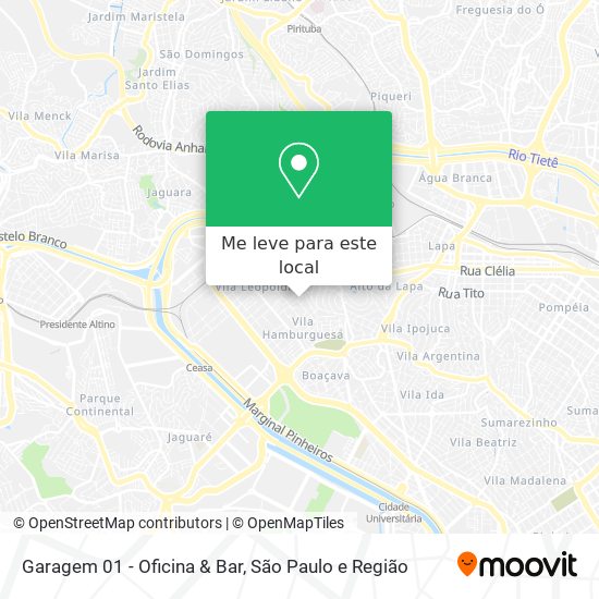 Garagem 01 - Oficina & Bar mapa