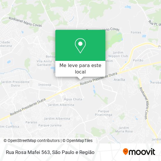 Rua Rosa Mafei 563 mapa