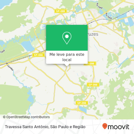 Travessa Santo Antônio mapa