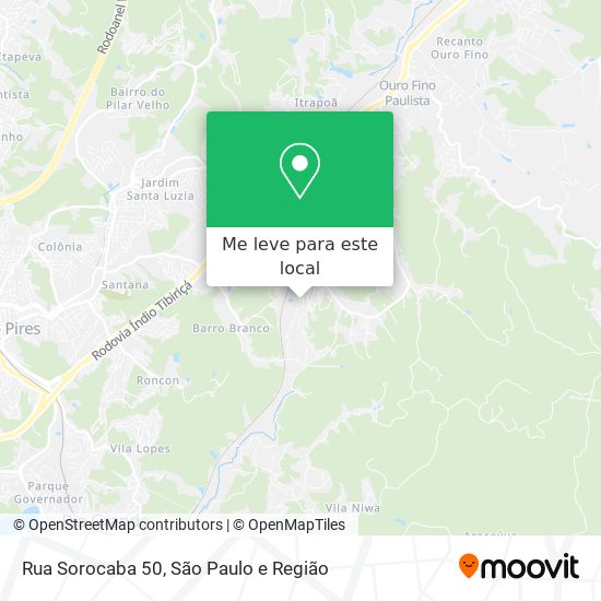 Rua Sorocaba 50 mapa