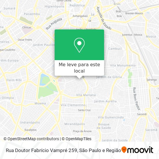 Rua Doutor Fabrício Vampré 259 mapa