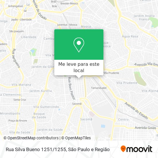 Rua Silva Bueno 1251/1255 mapa