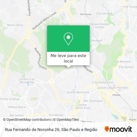 Rua Fernando de Noronha 26 mapa