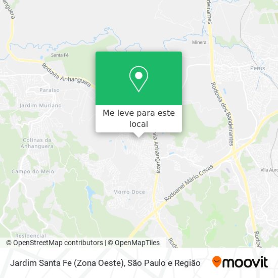 Jardim Santa Fe (Zona Oeste) mapa