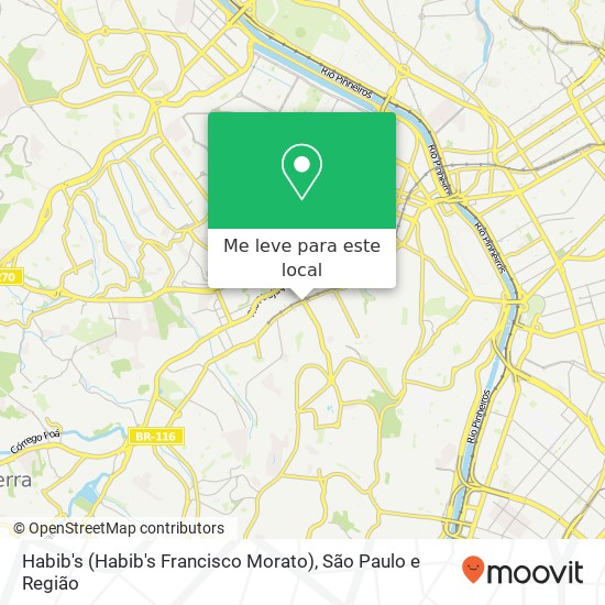 Habib's (Habib's Francisco Morato) mapa