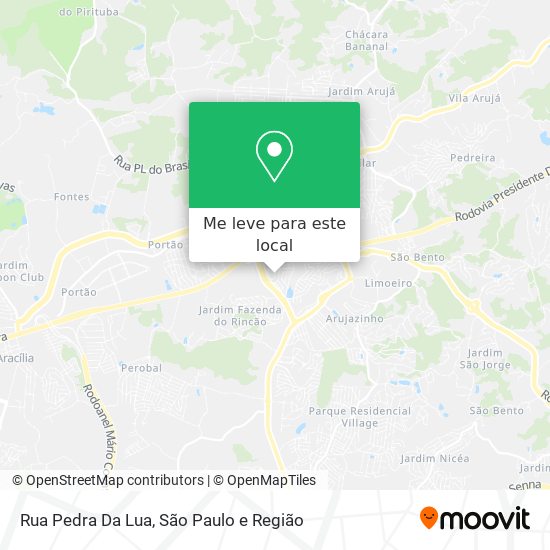 Rua Pedra Da Lua mapa