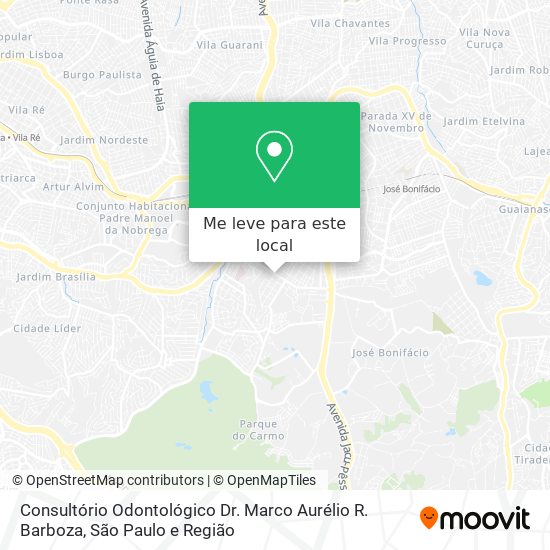 Consultório Odontológico Dr. Marco Aurélio R. Barboza mapa