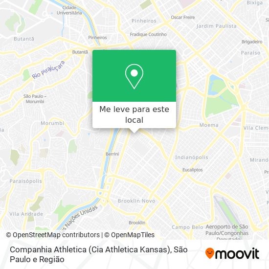 Companhia Athletica (Cia Athletica Kansas) mapa
