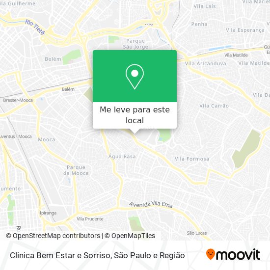 Clinica Bem Estar e Sorriso mapa
