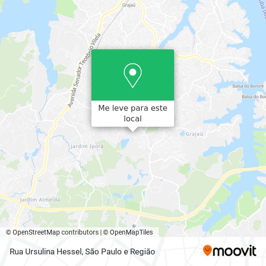 Rua Ursulina Hessel mapa
