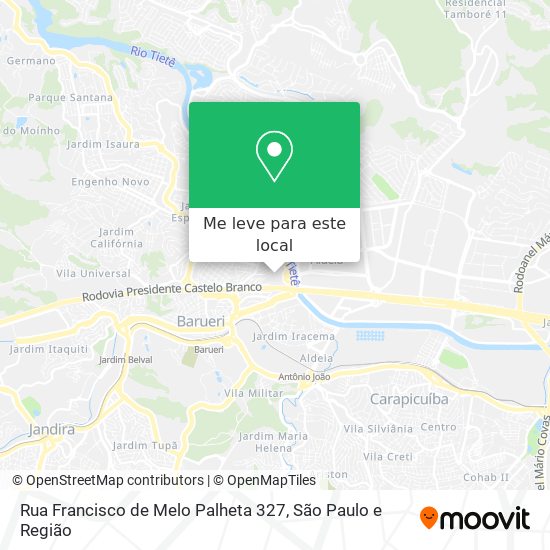 Rua Francisco de Melo Palheta 327 mapa