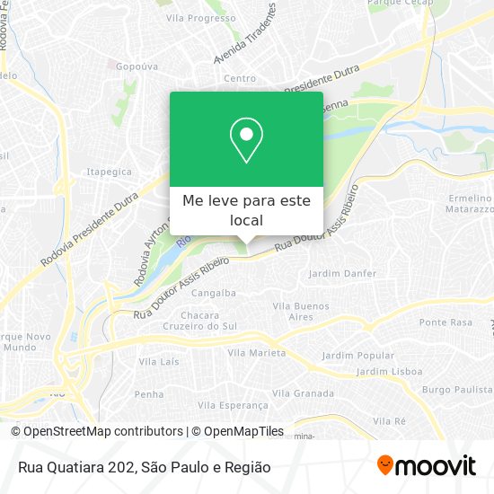 Rua Quatiara 202 mapa