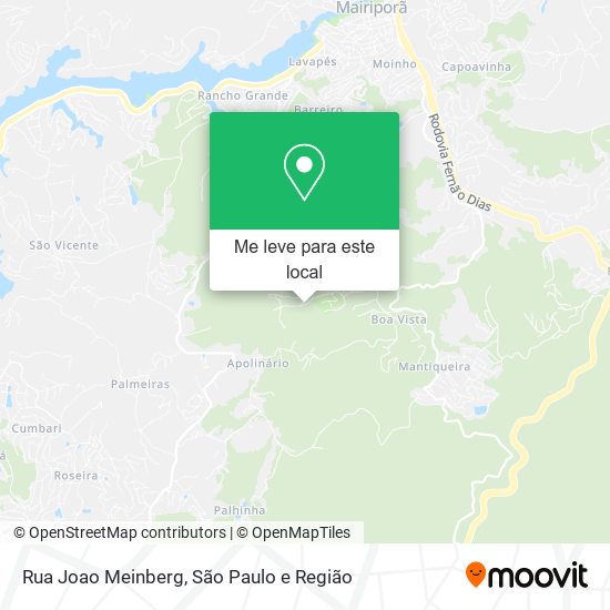 Rua Joao Meinberg mapa