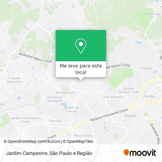Jardim Campestre mapa
