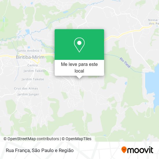 Rua França mapa