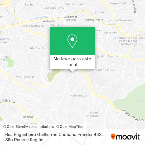 Rua Engenheiro Guilherme Cristiano Frender 443 mapa