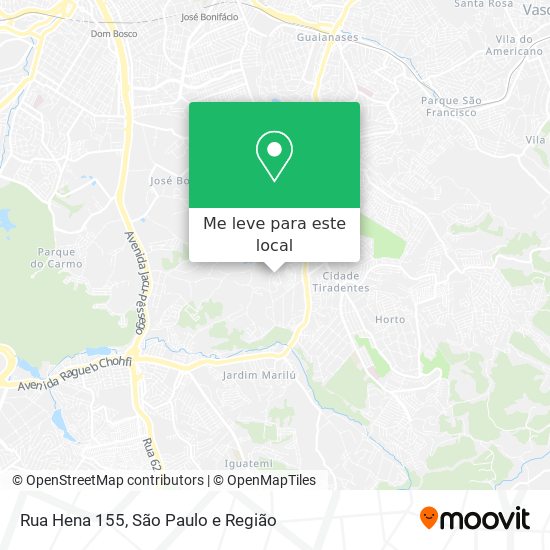 Rua Hena 155 mapa