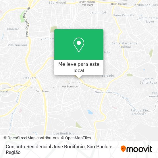 Conjunto Residencial José Bonifácio mapa