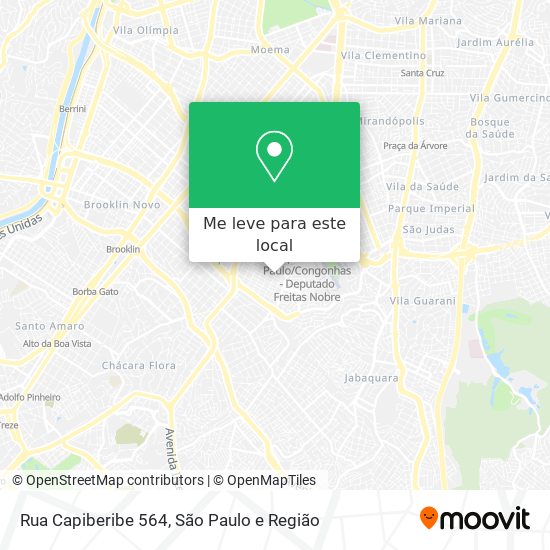 Rua Capiberibe 564 mapa
