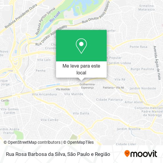 Rua Rosa Barbosa da Silva mapa