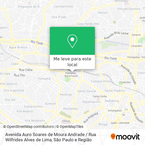 Avenida Auro Soares de Moura Andrade / Rua Wilfrides Alves de Lima mapa