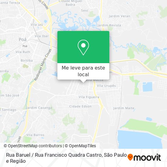 Rua Baruel / Rua Francisco Quadra Castro mapa