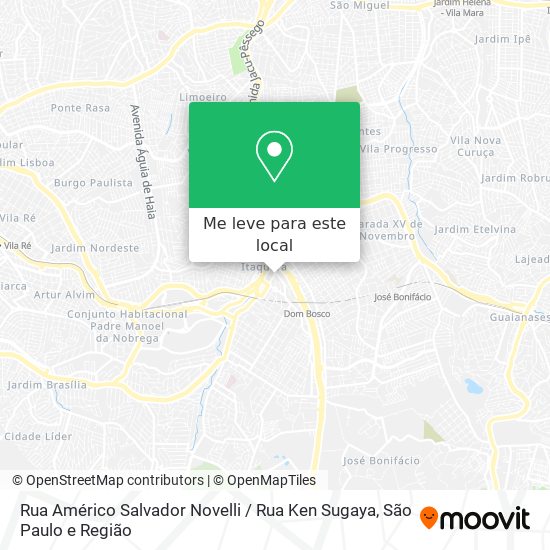 Rua Américo Salvador Novelli / Rua Ken Sugaya mapa