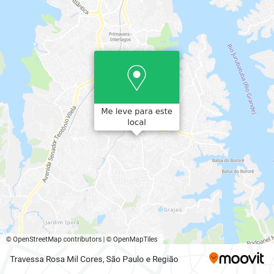 Travessa Rosa Mil Cores mapa