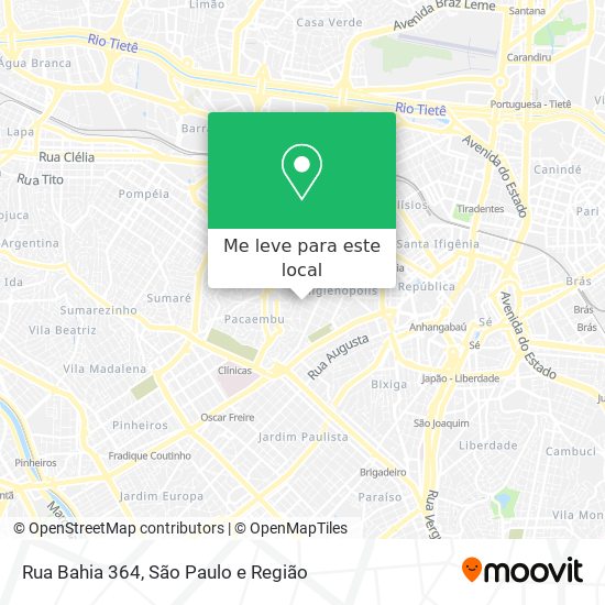 Rua Bahia 364 mapa
