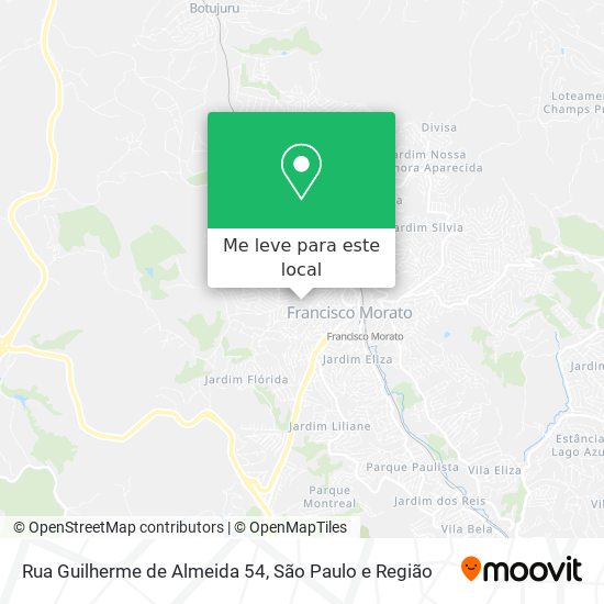 Rua Guilherme de Almeida 54 mapa