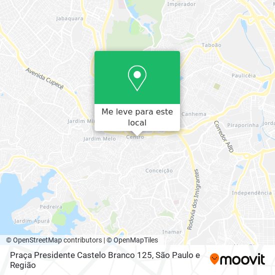 Praça Presidente Castelo Branco 125 mapa