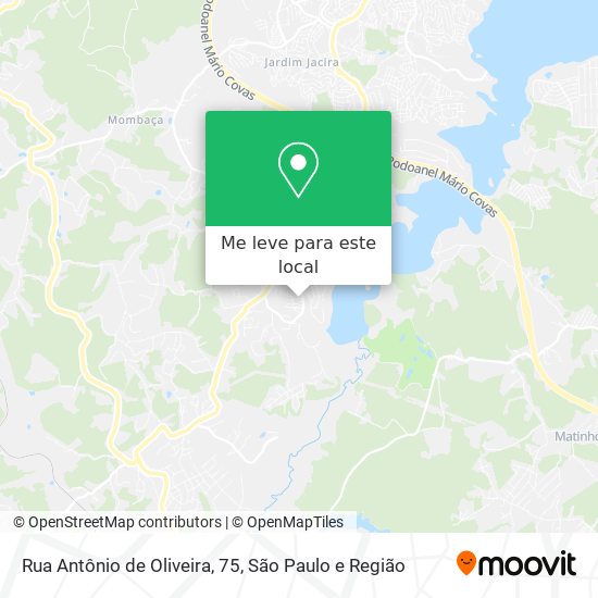 Rua Antônio de Oliveira, 75 mapa